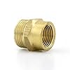 Zephyr Brass Hose Connector Adapter – 3/4" Female to Male Thread Converter
