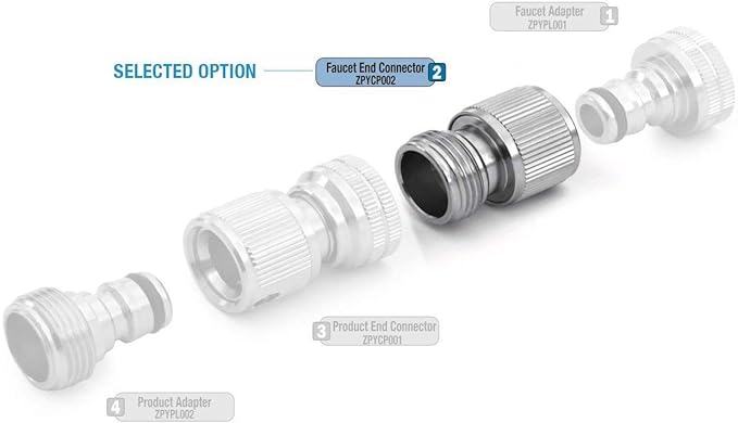 Zephyr Quick Connects – Male Universal Coupler (Silver) –  For Easy Hose Connections