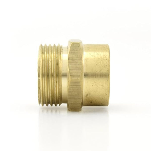 Zephyr Brass Hose Connector Adapter – 3/4" Female to Male Thread Converter