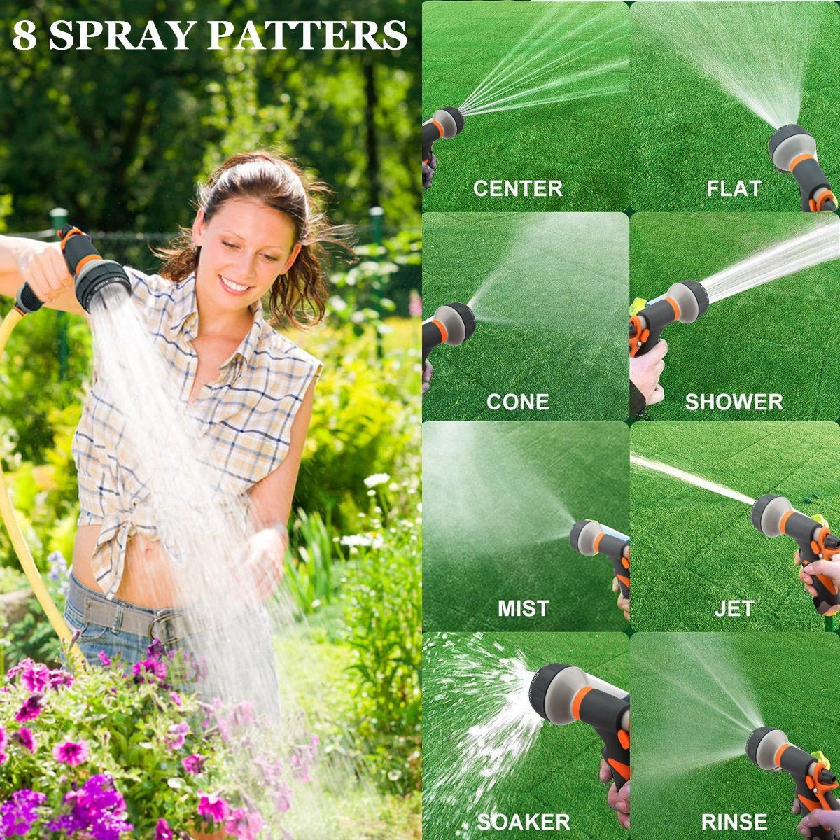Zephyr Adjustable Water Spray Gun – Multi-Use Nozzle for Gardening, Car Washing & Outdoor Cleaning