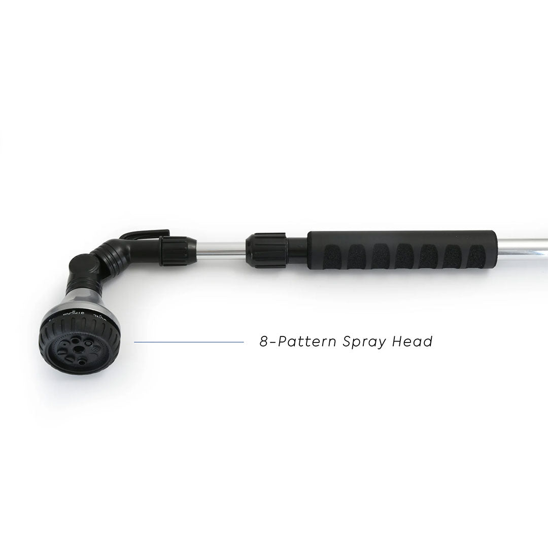 Zephyr 8-Pattern Heavy-Duty Telescopic Watering Wand – Perfect for Reaching Hanging Plants