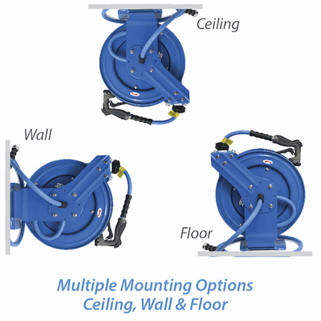 Zephyr 13MM Dual-Arm Auto-Retractable Water Hose Reel – Ideal for Gardening and Commercial Cleaning