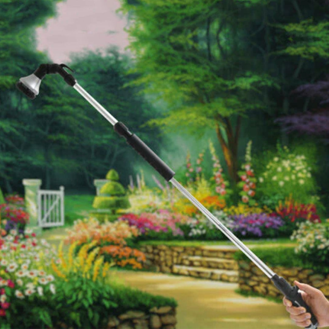 Zephyr 8-Pattern Heavy-Duty Telescopic Watering Wand – Perfect for Reaching Hanging Plants