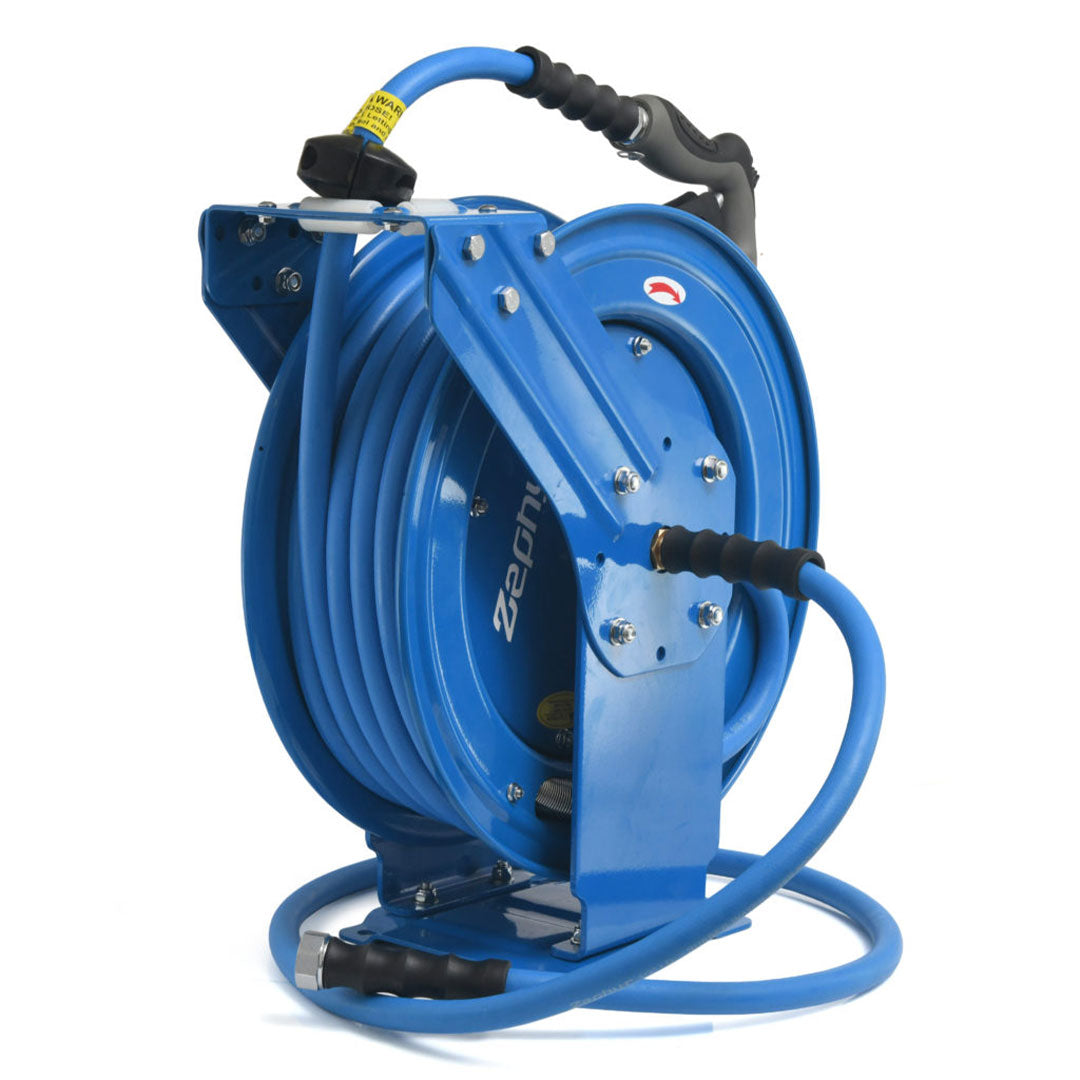 Zephyr 13MM Dual-Arm Auto-Retractable Water Hose Reel – Ideal for Gardening and Commercial Cleaning