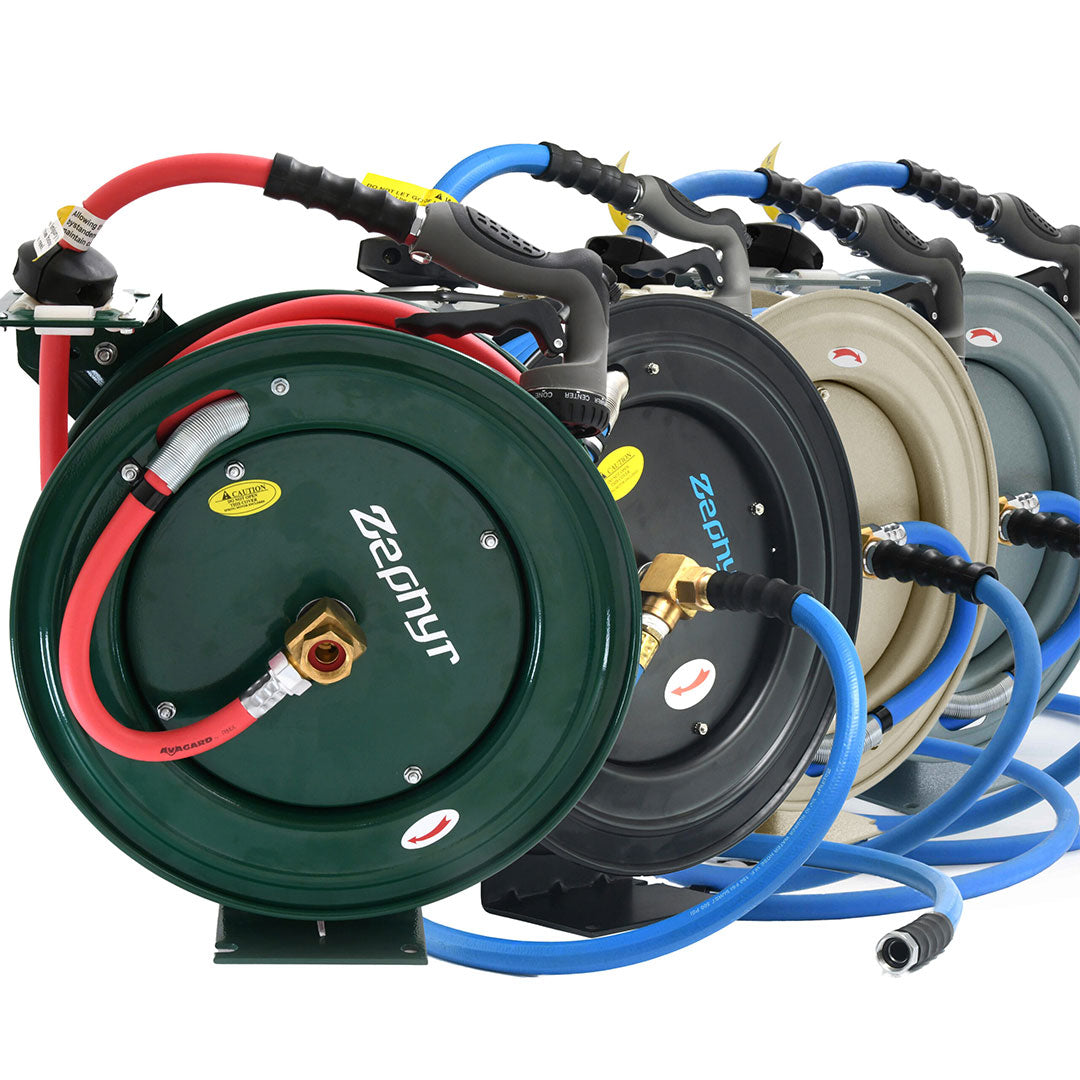 Water Hose Reel with Spray Gun