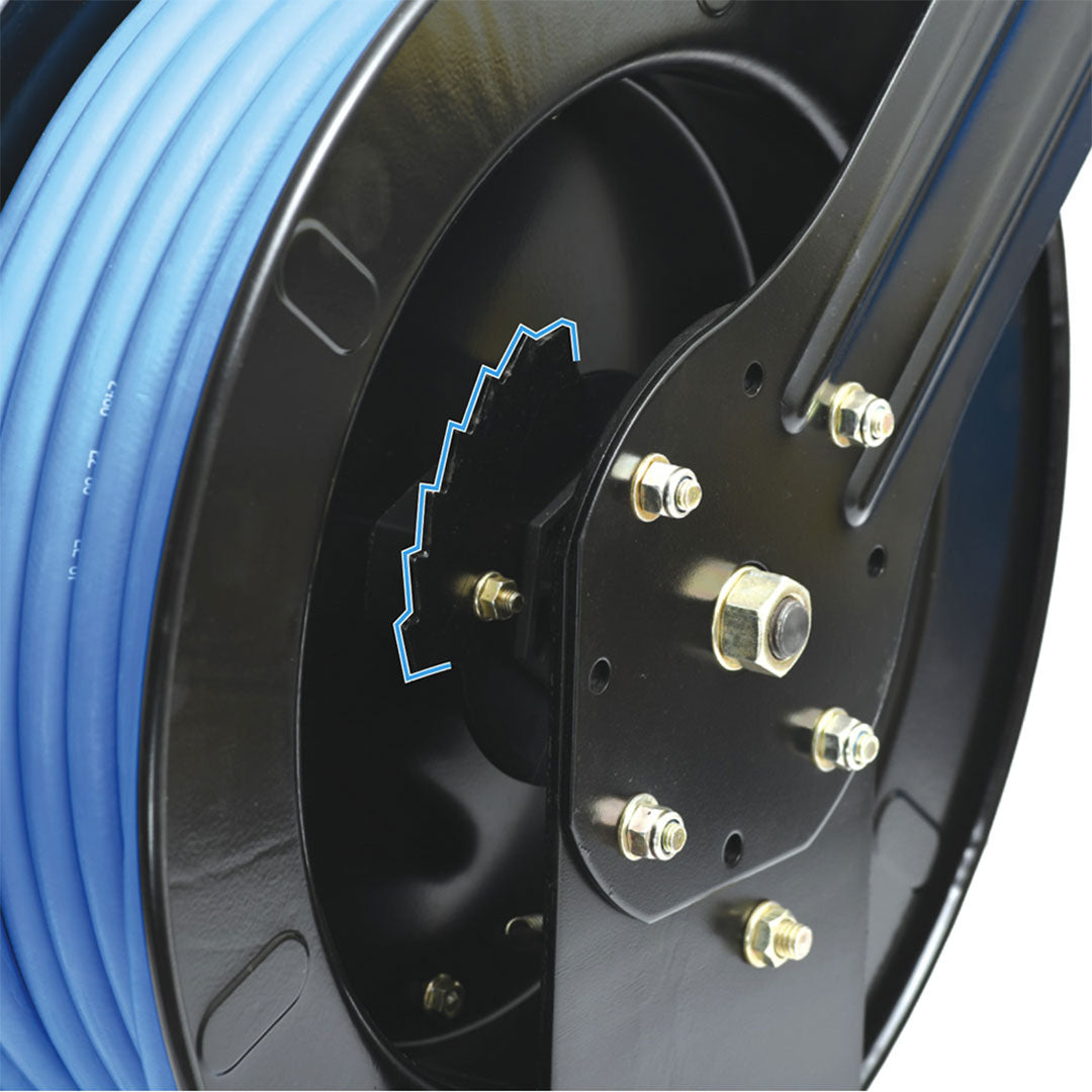 Blue Heavy-Duty Water Hose Reel