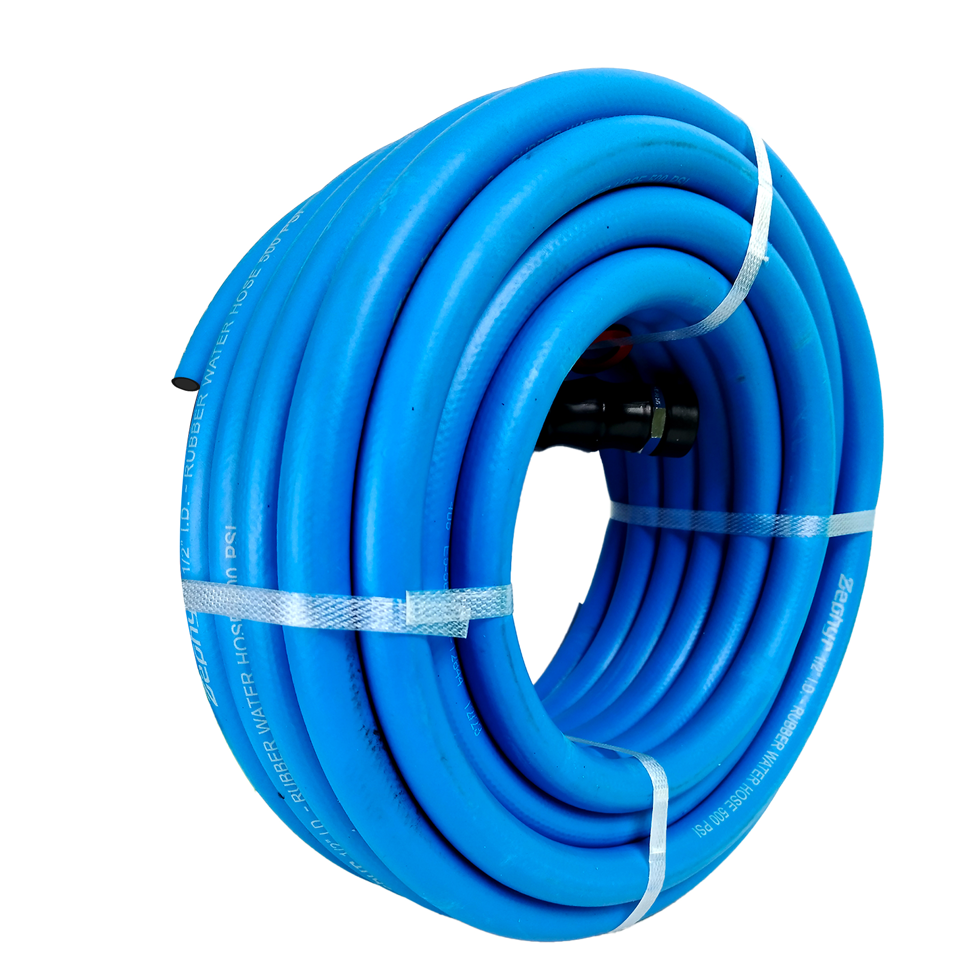 Zephyr Next-Gen Rubber Garden Hose (1" x 100ft) – Ultra-Light, 10-Year Warranty Without Fittings