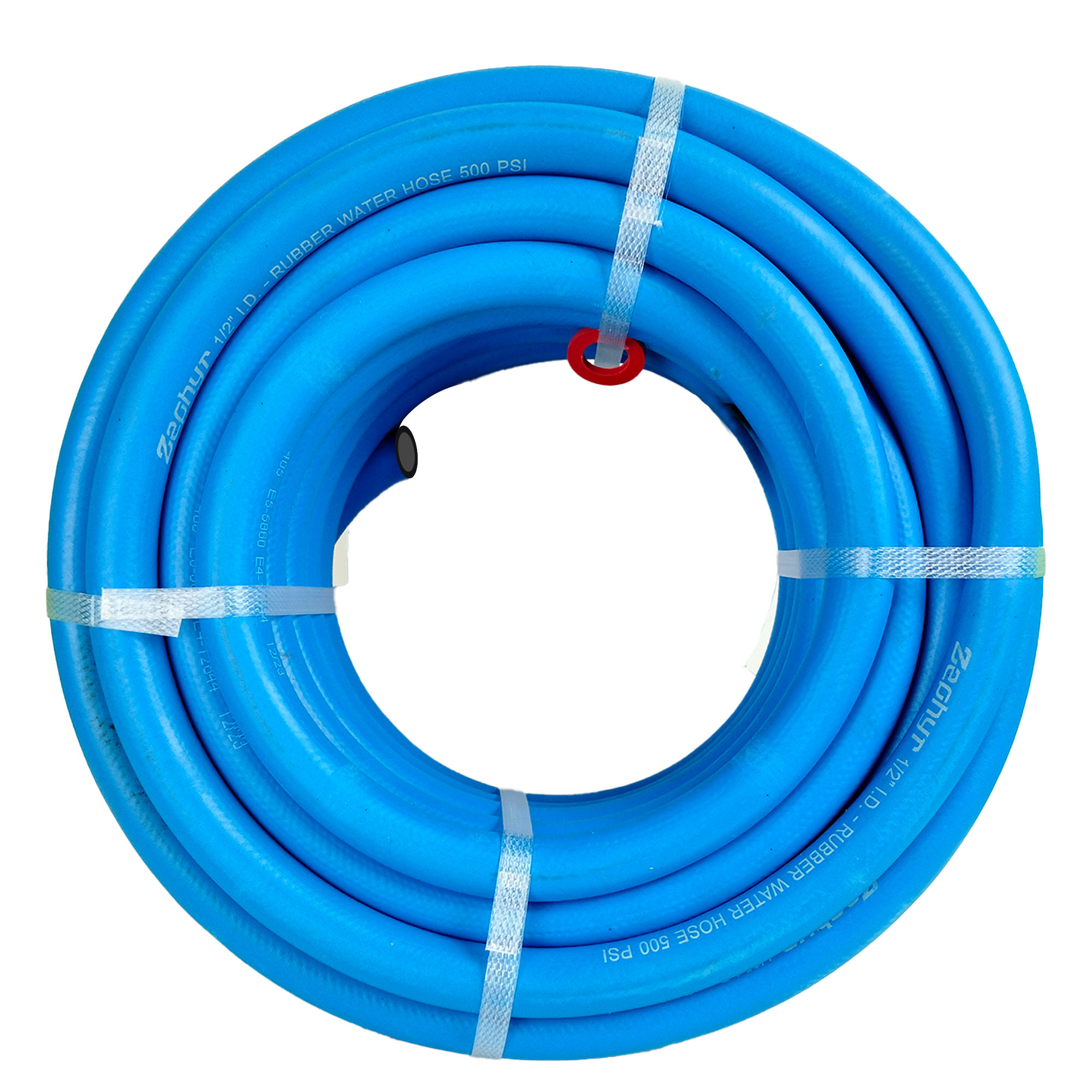 Zephyr Hot-n-Cold Rubber Garden Hose (13mm ID, 25ft) – Packaged Without Fittings for Easy Use