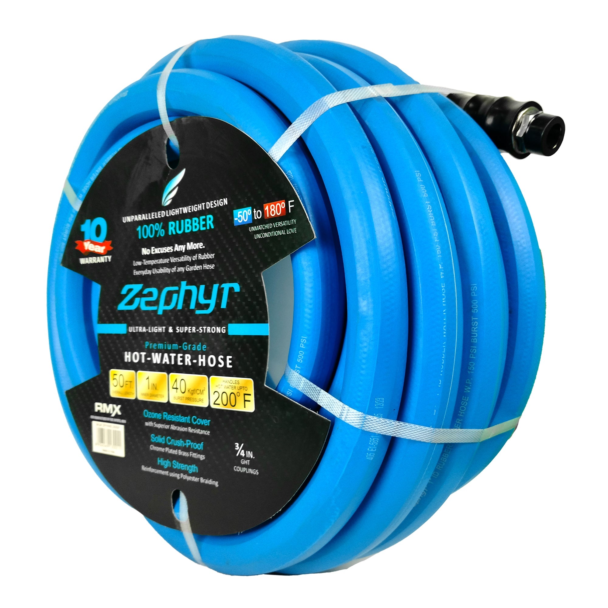 Zephyr Next-Gen Rubber Water Hose 1" (25MM) – Durable and Perfect for Large-Scale Watering