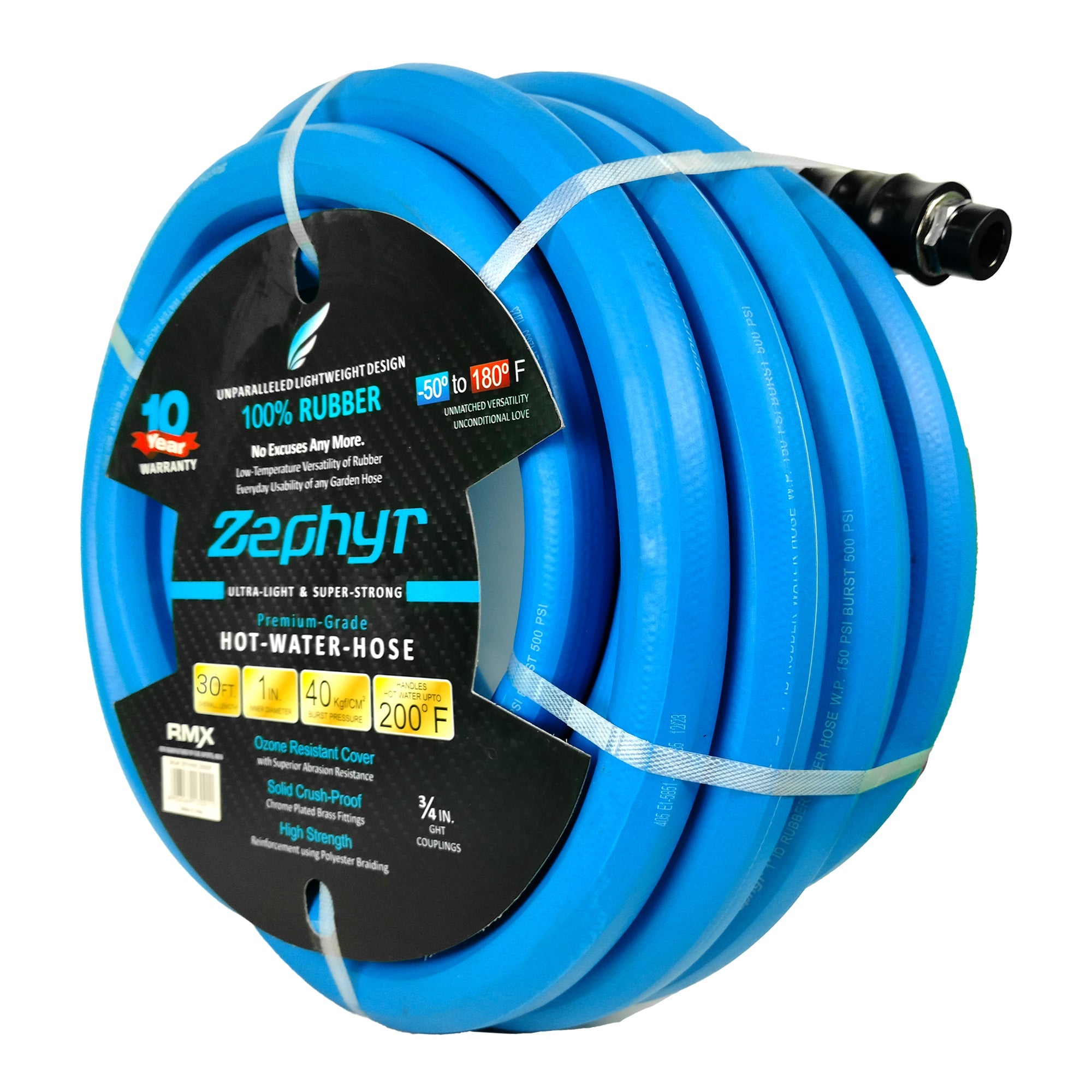 Zephyr Next-Gen Rubber Water Hose 1" (25MM) – Durable and Perfect for Large-Scale Watering