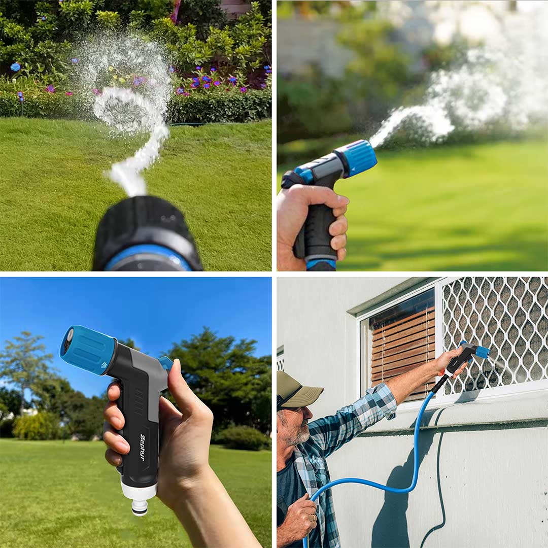 Zephyr 4-Pattern Water Spray Gun Nozzle – Ideal for Car Washing, Garden Watering & Outdoor Cleaning